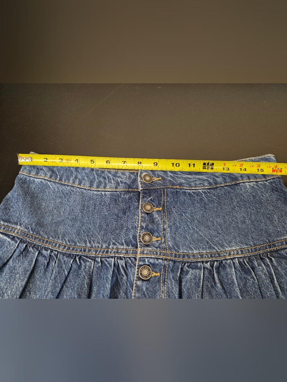 We The Free Denim Tiered Maxi Skirt - Blue - Picture 5 of 7